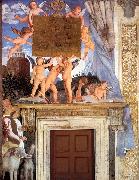 Andrea Mantegna Inscription with Putti oil on canvas